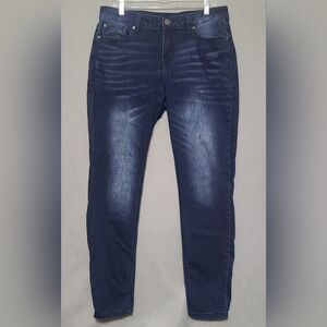 Blue Desire Women's Blue Stretch Denim Skinny Jeans -‎ Size 12